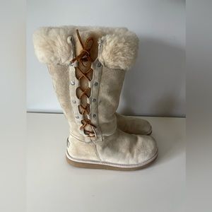 UGG Boots l Leather Lace Up